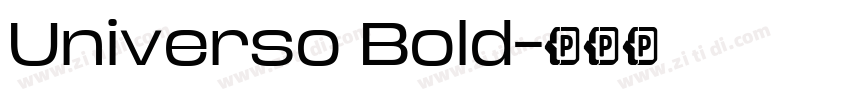 Universo Bold字体转换